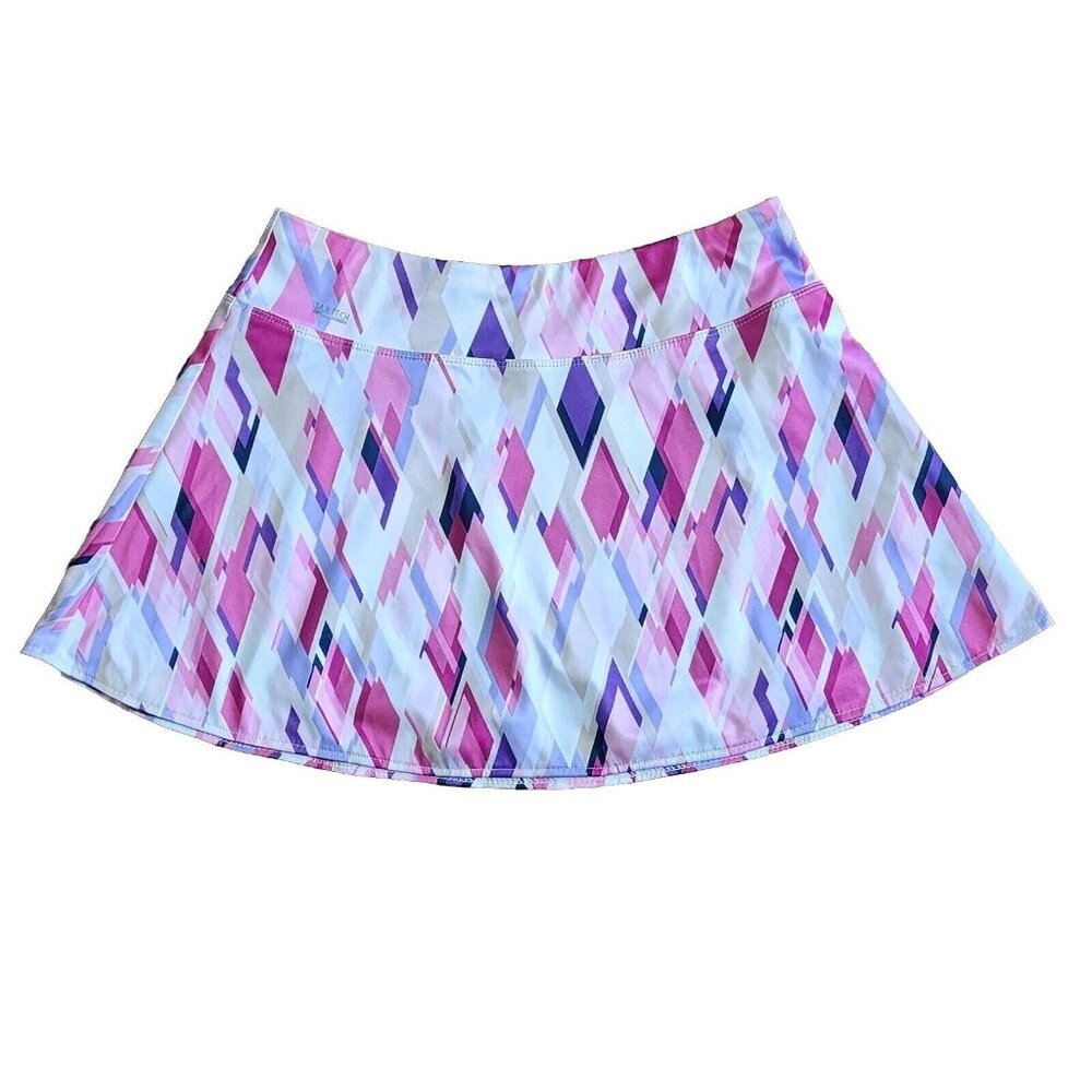 TAIL TECH Performance Pink Purple White Geometric Skirt Womens Size M Medium
